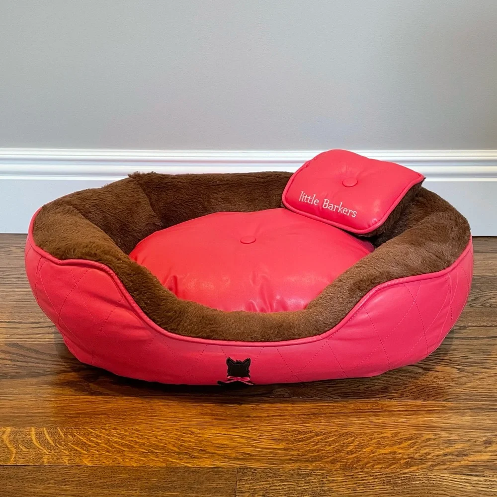 Little Barkers Pink Dog Pet Bed